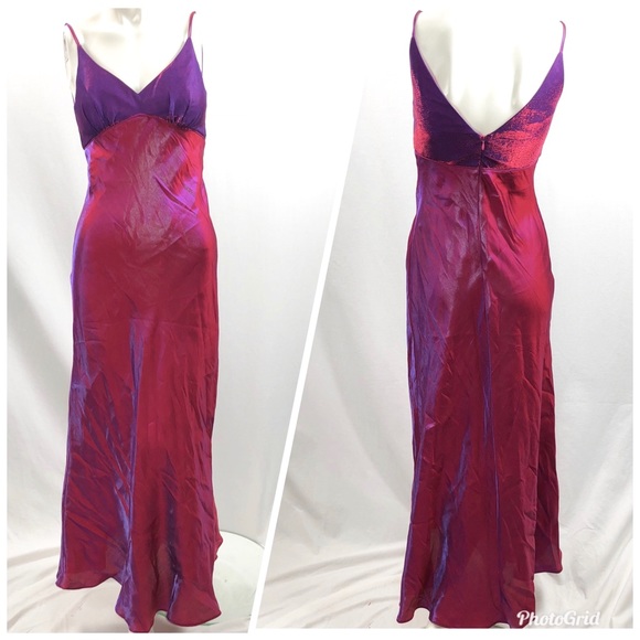 Vintage Dresses & Skirts - Vintage Iridescent Shimmery Prom Dress Gown